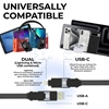 Picture of Rolling Square inCharge® XL 30CM 100W 6 in 1 Travel Charging Cable - Urban Black
