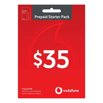Picture of Vodafone $35 Prepaid SIM Starter Pack + $35 Recharge Voucher