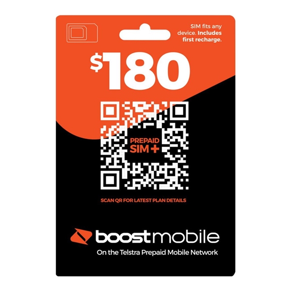 Boost Mobile $180 Prepaid SIM Starter Kit 6 Month Plan 160GB Data
