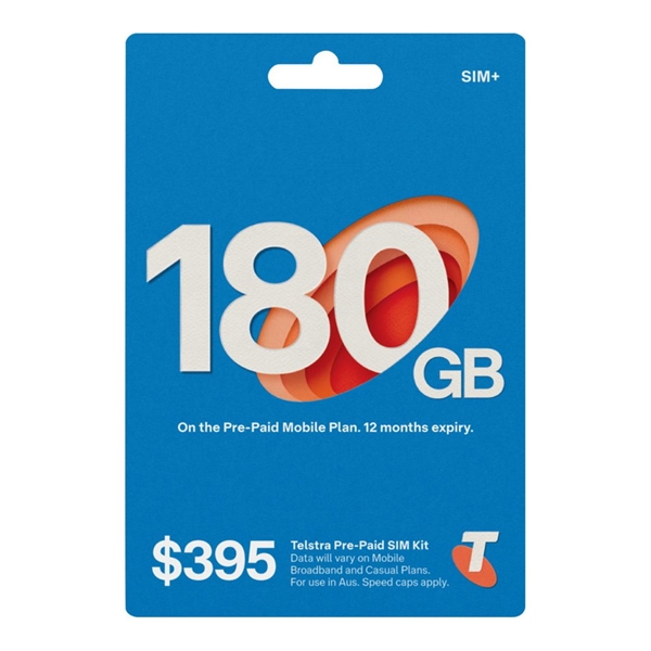 Telstra $395 Pre-Paid Mobile SIM Kit 330GB Data 12 Month Plan